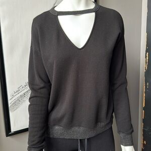 n:Philanthropy Key Hole Glitter Sweater